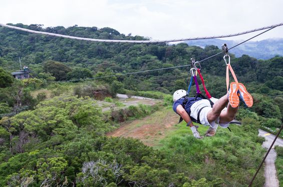 Go on a zip line canopy tour