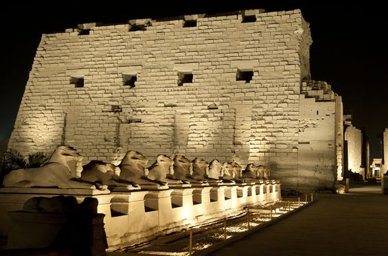 Admire Egyptians temples during a Sound and Light show
