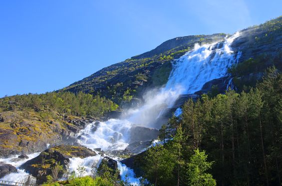 Come face to face with giant waterfalls