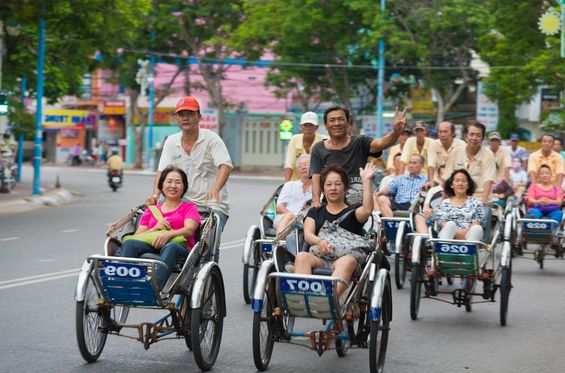 Go on a rickshaw ride