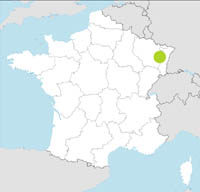 carte Partir FRANCE : ALSACE-LORRAINE