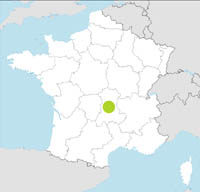 carte Partir FRANCE : AUVERGNE