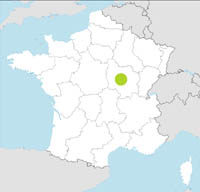 carte Partir FRANCE : BURGUNDY