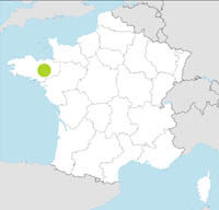 carte Partir FRANCE : BRITANNY