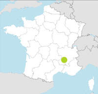 carte Partir FRANCE : DROME ARDECHE