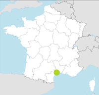 carte Partir FRANCE : LANGUEDOC-ROUSSILLON