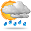 Modérée ou forte averses de pluie