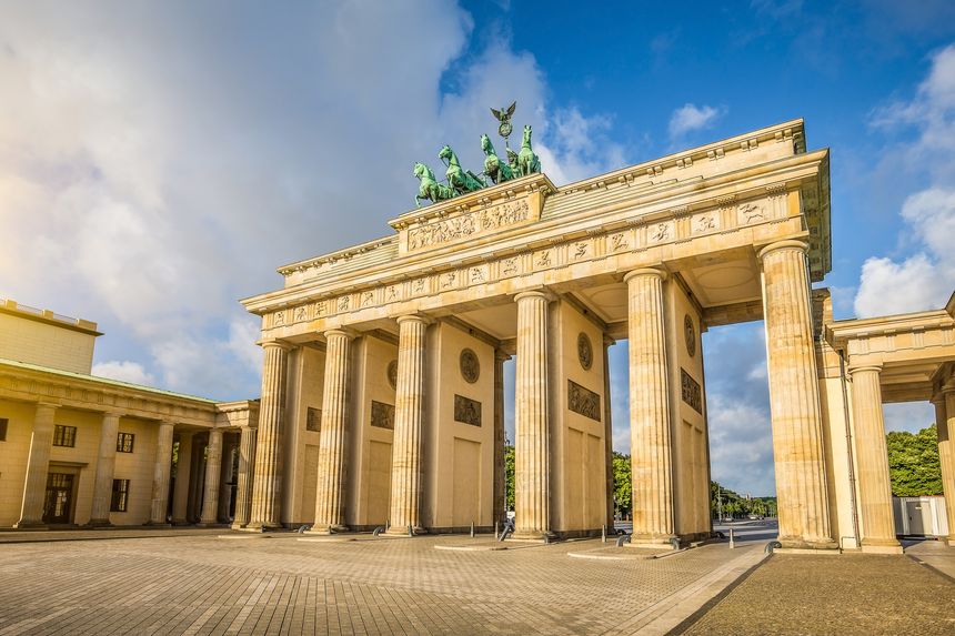 The Brandenburg Gate and Unter den Linden