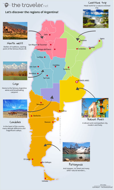 region Argentina map