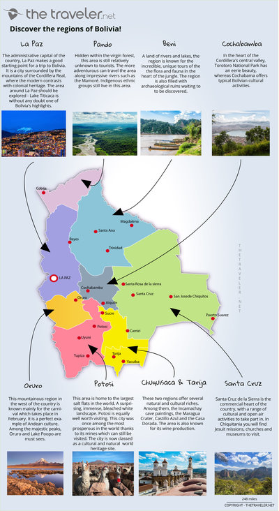 region Bolivia map