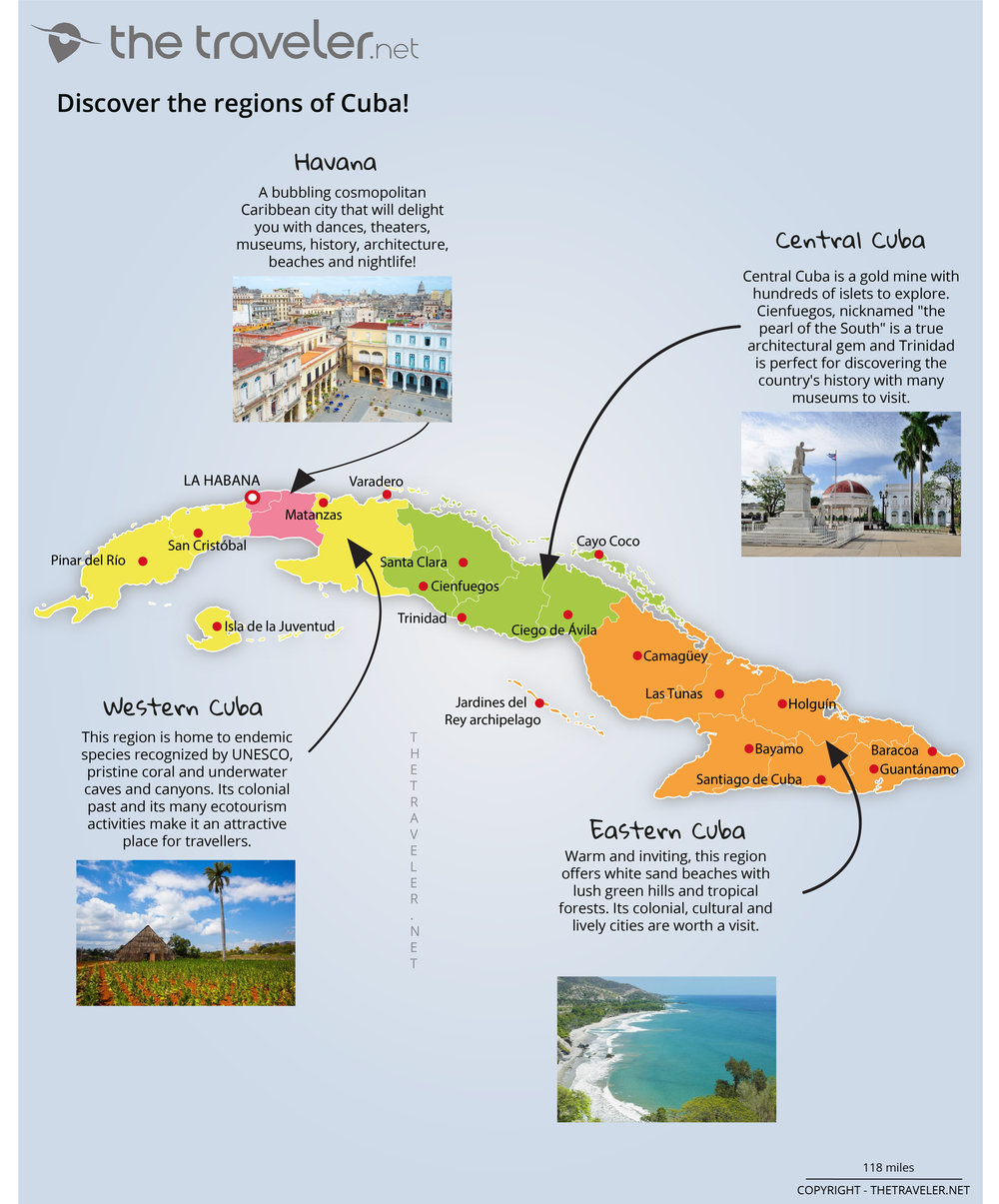 cuba tourist map