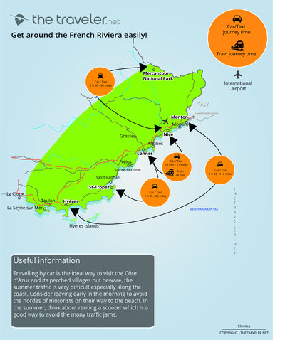 Carte des incontournables FRENCH RIVIERA