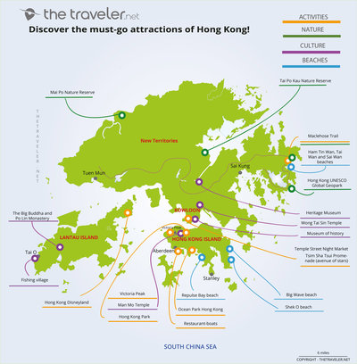 Carte des incontournables HONG KONG