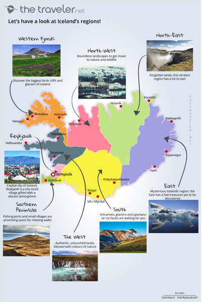 region Iceland map