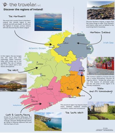 Carte des régions IRELAND