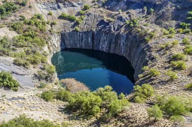 Le big Hole dans la ville diamantaire de Kimberley