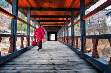 Moine du monastère Rinpung