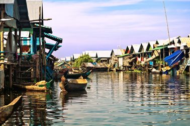 Village flottant de Tonlé Sap