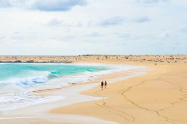 Plage sur l'île de Boa Vista