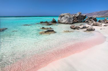 La plage d'Elafonissi