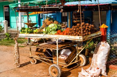 Les fruits et légumes frais de l'île 