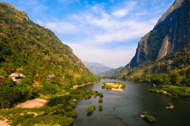 Nong Khiaw sur la rivière Nam Ou