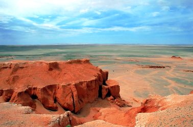 Le site des Flaming Cliffs