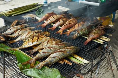 Poisson frais grillé