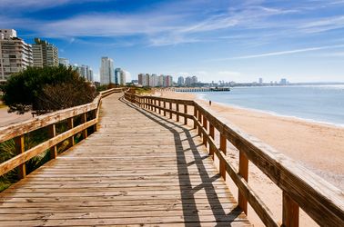 La plage de Punta del Este